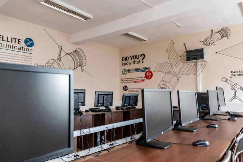 Computer Lab at the Higher School of Telecommunications and Post