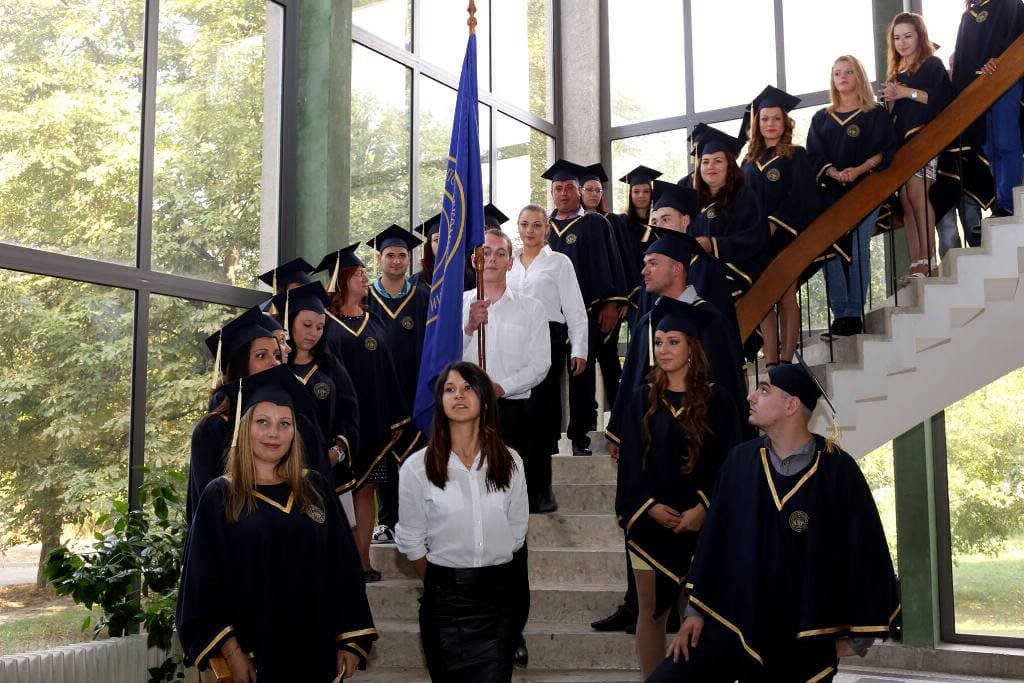 Graduation ceremony of Masters at Higher School of Telecommunications and Post